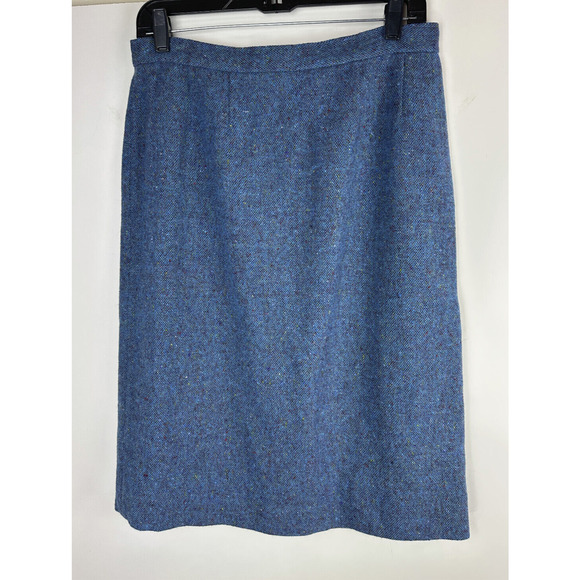 Donegal Wool Handwoven Made in Ireland Tweed Blazer & Skirt Set Blue No Size - Picture 11 of 14